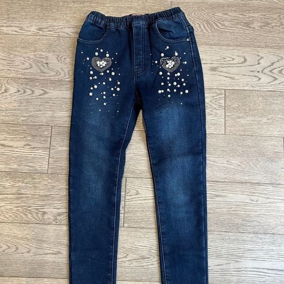 Warm Fleece Lined Thermo Jeans Stretch - Picture 1 of 6